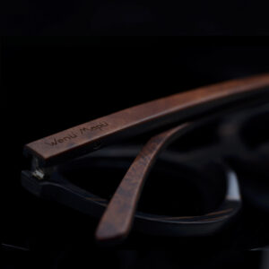 Octagonal Wooden Sunglasses - Imagen 2