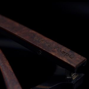 Octagonal Wooden Sunglasses - Imagen 3