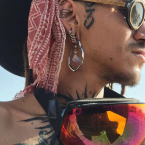 Octagonal Wooden Sunglasses - Imagen 4